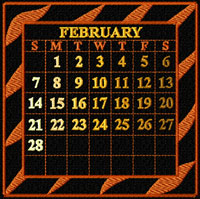 Calendar 2010 Quilt Blocks Machine Embroidery Designs