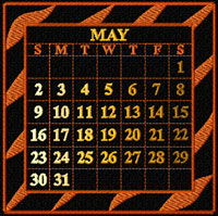 Calendar 2010 Quilt Blocks Machine Embroidery Designs
