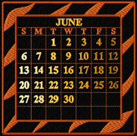 Calendar 2010 Quilt Blocks Machine Embroidery Designs