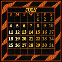 Calendar 2010 Quilt Blocks Machine Embroidery Designs