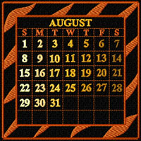 Calendar 2010 Quilt Blocks Machine Embroidery Designs