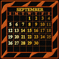 Calendar 2010 Quilt Blocks Machine Embroidery Designs