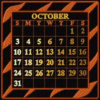 Calendar 2010 Quilt Blocks Machine Embroidery Designs