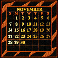 Calendar 2010 Quilt Blocks Machine Embroidery Designs