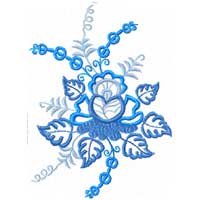 Small Bouquet Ornament Machine Embroidery design