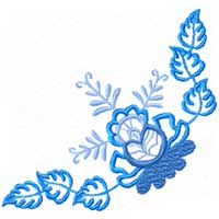 Small Corner Ornament Machine Embroidery design