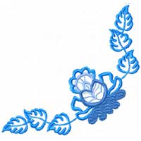 Small Corner Ornament Machine Embroidery design