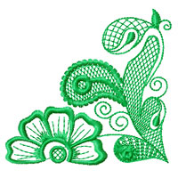 Lacy Ornament Machine Embroidey Design