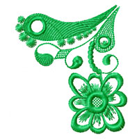 Lacy Ornament Machine Embroidey Design