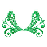 Lacy Ornament Machine Embroidey Design