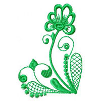 Lacy Ornament Machine Embroidey Design