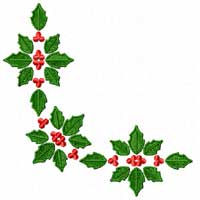 Christmas Motifs: Poinsettia Machine Embroidery Design