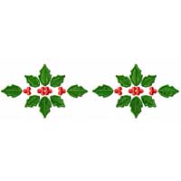 Christmas Motifs: Poinsettia Machine Embroidery Design