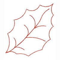 Bells And Holly leaves Machine Embroidery design