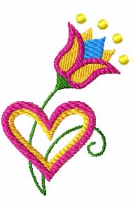 Free Flower Machine Embroidery design
