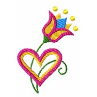 Free Flower Machine Embroidery Design