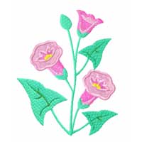 Bluebells Flower Machine Embroidery Design