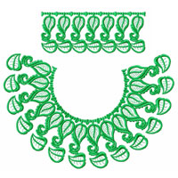 Flower Machine Embroidey Design