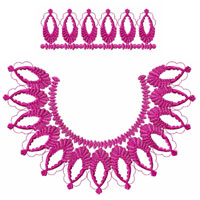 Flower Machine Embroidey Design