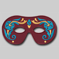 Carnival Masks Machine Embroidery Design