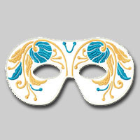 Carnival Masks Machine Embroidery Design