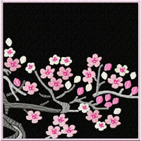 Cherry Blossom Quilt Motifs/Blocks Machine Embroidery Designs