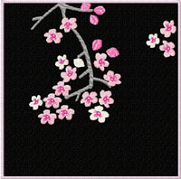 Cherry Blossom Quilt Motifs/Blocks Machine Embroidery Designs