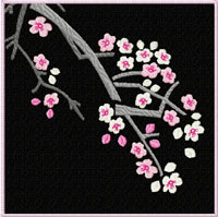 Cherry Blossom Quilt Motifs/Blocks Machine Embroidery Designs