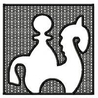 Chess: 6 Machine Embroidery Designs + 6 Quilt Blocks set 4x4 