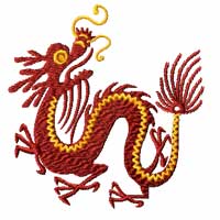 chinese Zodiac Machine Embroidery Design: Dragon