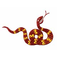 chinese Zodiac Machine Embroidery Design: Snake