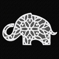 Lacy Elefant   Machine Embroidery Designs