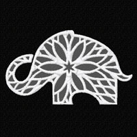Lacy Elefant   Machine Embroidery Designs