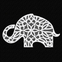 Lacy Elefant   Machine Embroidery Designs