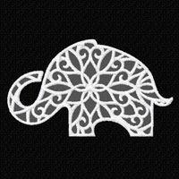 Lacy Elefant   Machine Embroidery Designs