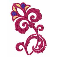 Elegant Flowers Machine Embroidery Design