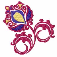 Elegant Flowers Machine Embroidery Design