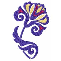 Elegant Flowers Machine Embroidery Design
