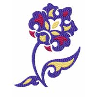 Elegant Flowers Machine Embroidery Design