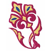 Elegant Flowers Machine Embroidery Design