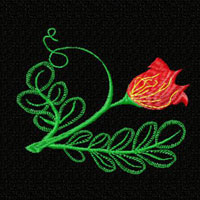 Flower Machine Embroidey Design