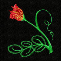 Flower Machine Embroidey Design