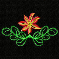 Flower Machine Embroidey Design
