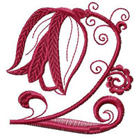 Flower Machine Embroidey Design
