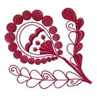 Flower Machine Embroidey Design