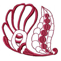Flower Machine Embroidey Design