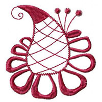 Flower Machine Embroidey Design