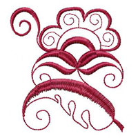 Flower Machine Embroidey Design