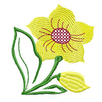 Fantasy Flowers Machine Embroidery Designs 4x4