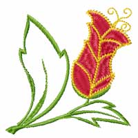 Flower Machine Embroidey Design
